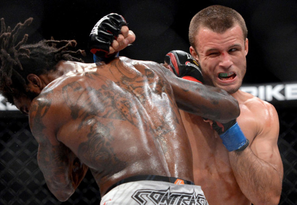 Pat Curran was able to exact a measure of vengeance on Daniel Straus, who took his featherweight belt in their last bout.