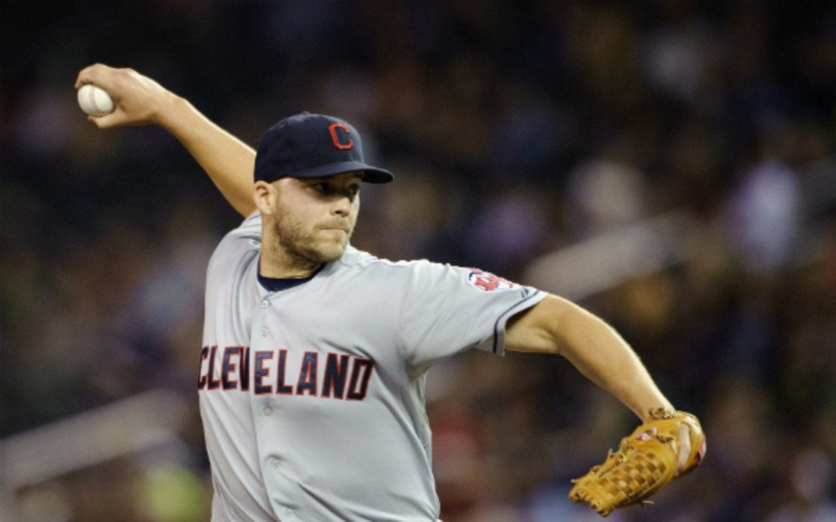 Justin Masterson will be a free agent after next season. (Hannah Foslien/Getty Images)