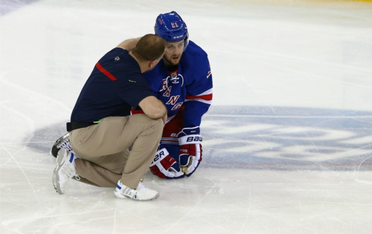 Derek Stepan has 11 points for the Rangers in this year's playoffs. (Elsa/Getty Images)