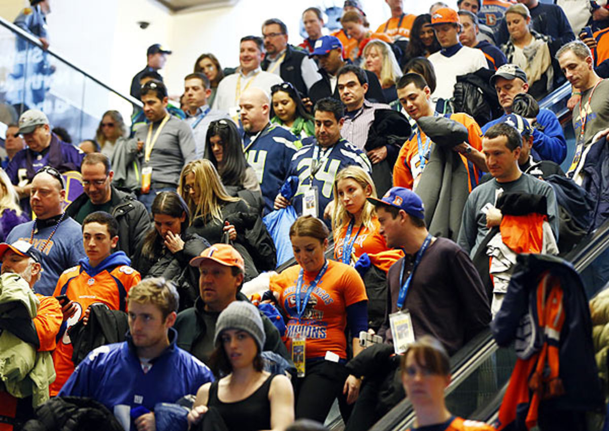 Fans experienced severe delays along NJ Transit before and after Super Bowl XLVIII.