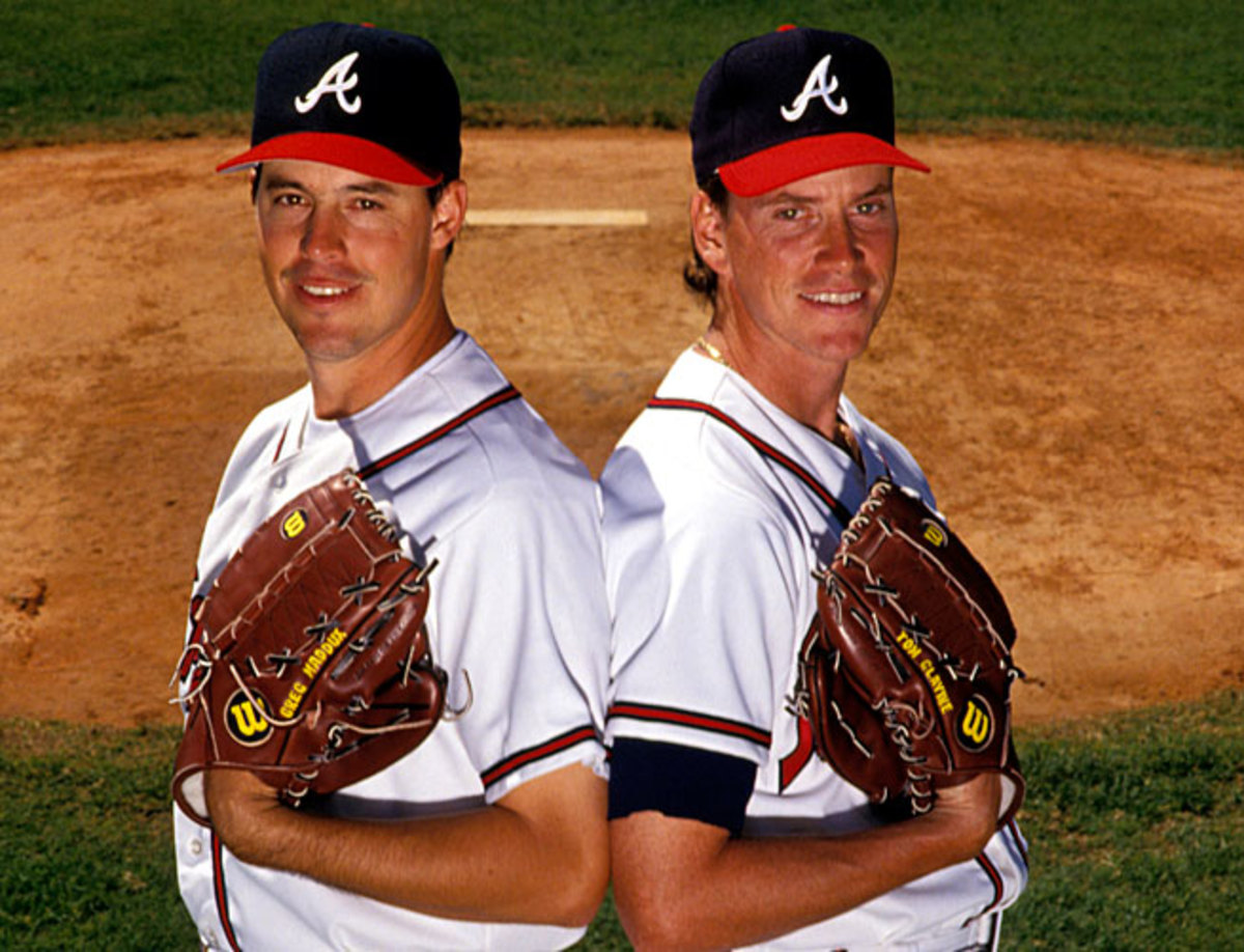 Greg Maddux (left) and Tom Glavine formed the backbone of a juggernaut in Atlanta for a decade.