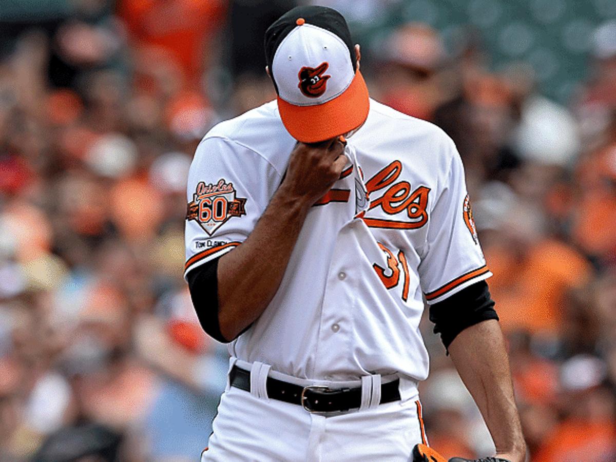 Ubaldo Jimenez's bad beginning in Baltimore continued with a bad outing vs. Toronto. (Patrick Smith/Getty Images)