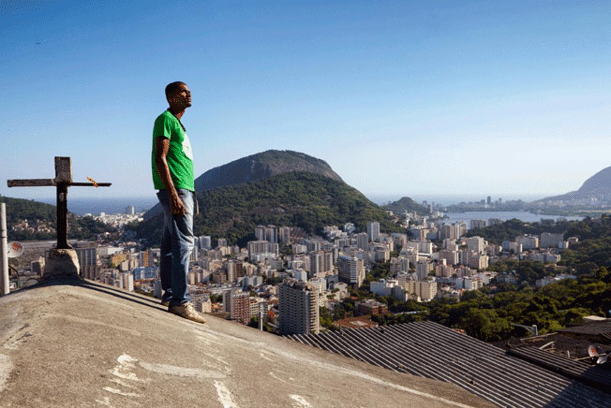 "I am in the streets every day resisting the expulsion of the residents of our favela," said advocate Vitor Lira, who lives in Santa Marta.