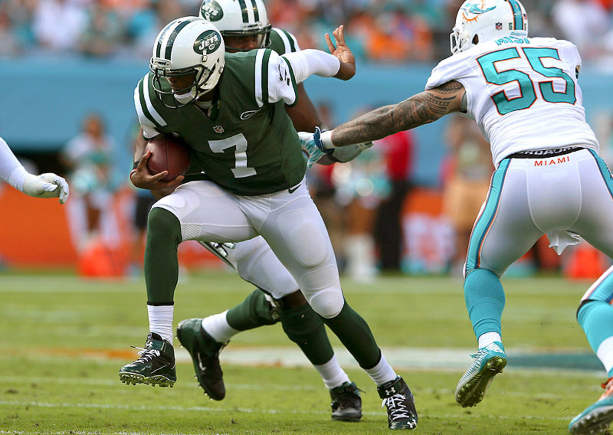 Led by Geno Smith, the Jets played their best game of the season in beating the Dolphins 37-24 in Week 17. (Mike Ehrmann/Getty Images)