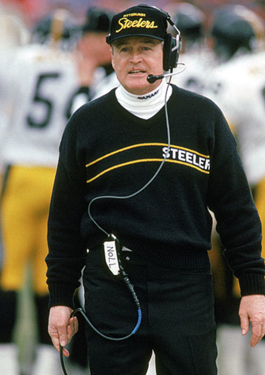 Chuck Noll coached four Super Bowl winners and was inducted in the Hall of Fame in 1993. (Ron Vesely/Getty Images)