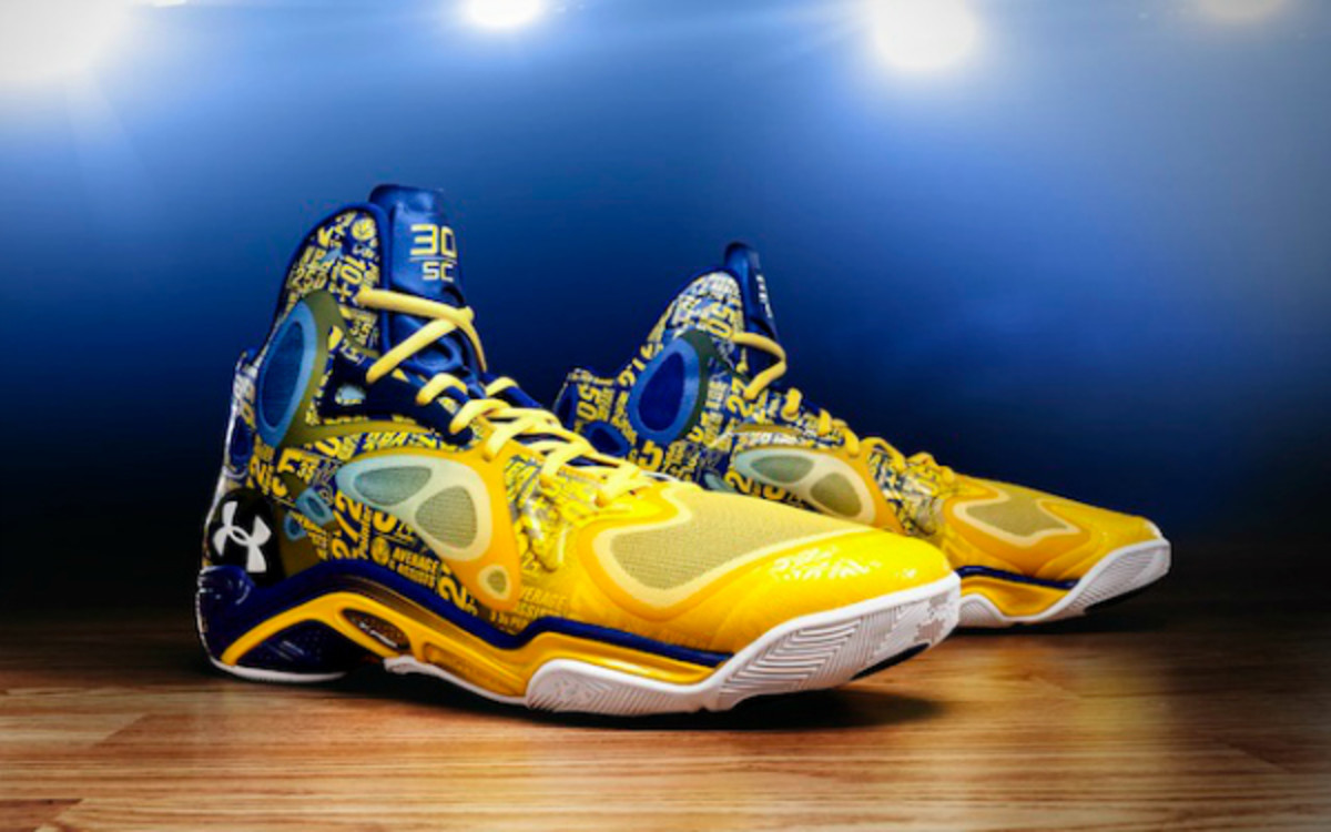Steph Curry Will Wear Shoes Covered in His Own Stats Tonight Sports Illustrated
