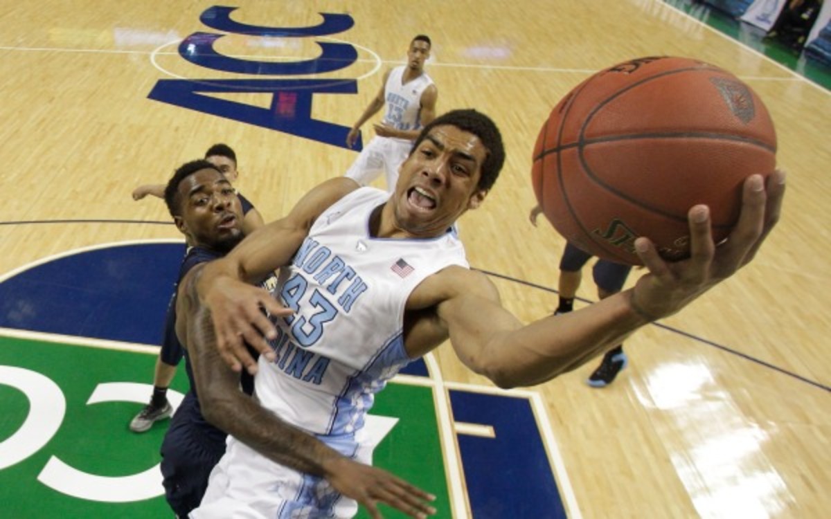 UNC's James Michael McAdoo averaged 14.3 points and 7 rebounds in two seasons as a starter. (AP Photo/Bob Leverone)