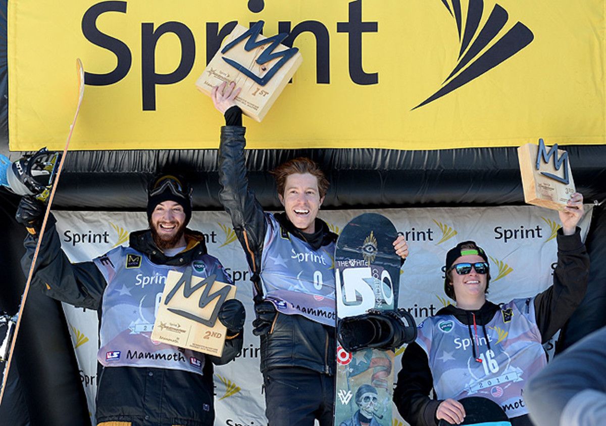 Shaun White (center) is all but assured of making the trip to Sochi with the U.S. Olympic team.