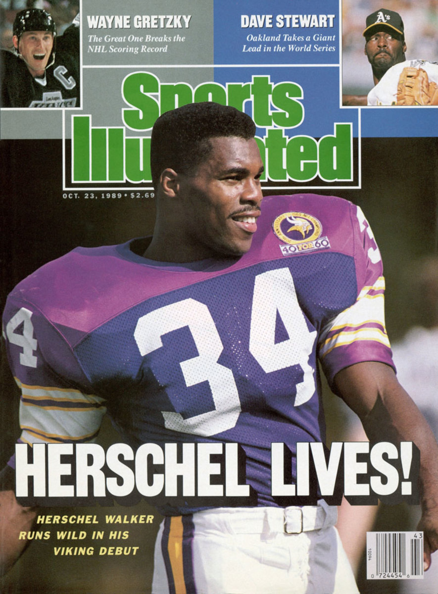 The Oct. 23, 1989 cover of SI following the Herschel Walker trade.