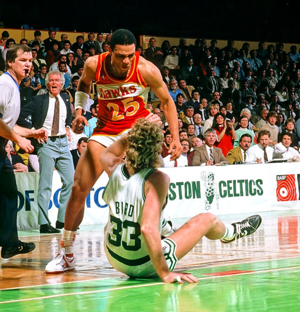 Doc Rivers and Larry Bird :: Corbis