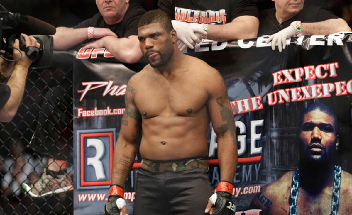 Rampage Jackson's pre-fight smack-talk with 'King Mo' Lawal continued after his narrow victory.