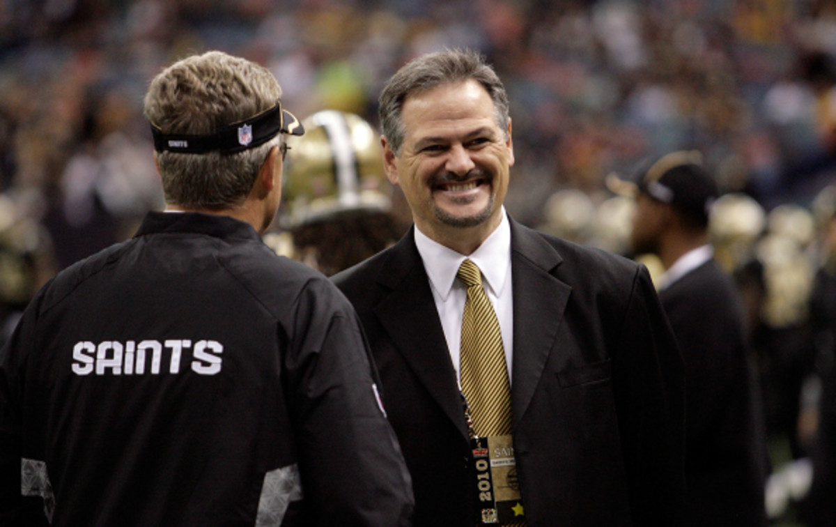 Mickey Loomis has served as the Saints GM since 2002. (Matthew Sharpe/Getty Images)