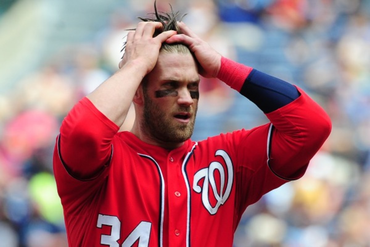 Bryce Harper is batting .310 with a homer and five RBIs this season. (Scott Cunningham/Getty Images)