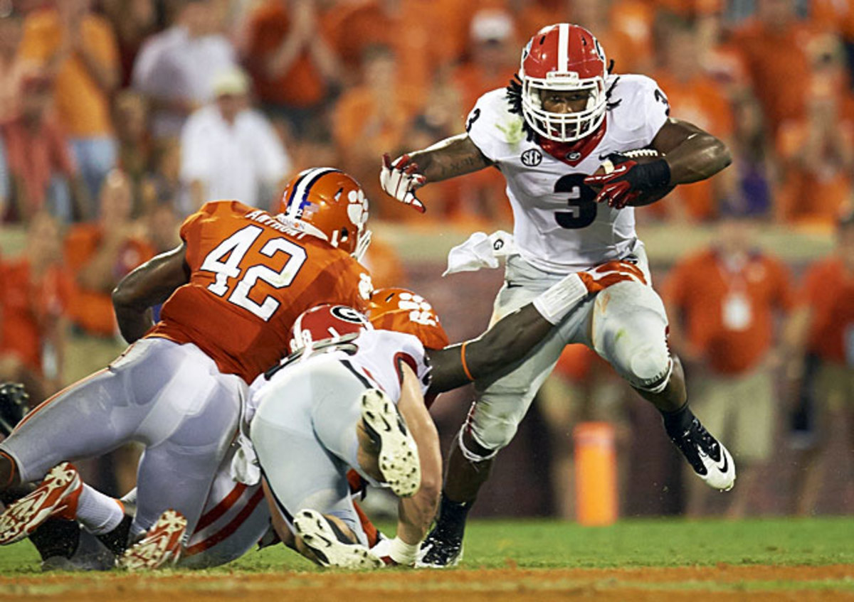 After losing to Clemson last year, Todd Gurley (3) and Georgia will seek payback in their season opener.