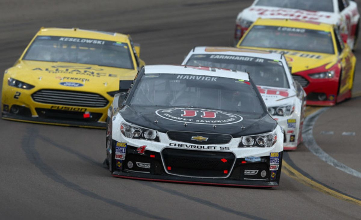Kevin Harvick led the The Profit On CNBC 500 at Phoenix International Raceway for 224 of 312 laps.