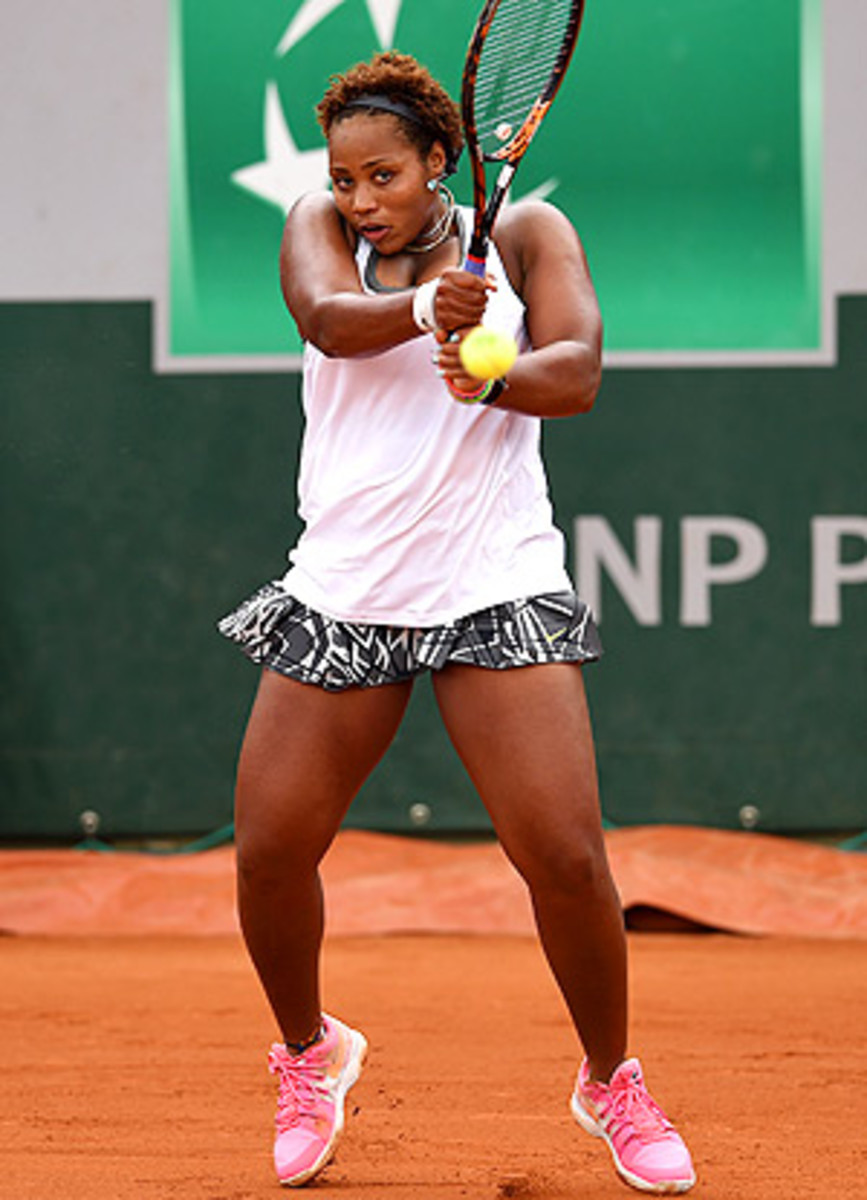 Taylor Townsend knocked out top French player Alize Cornet in straight sets in round two.