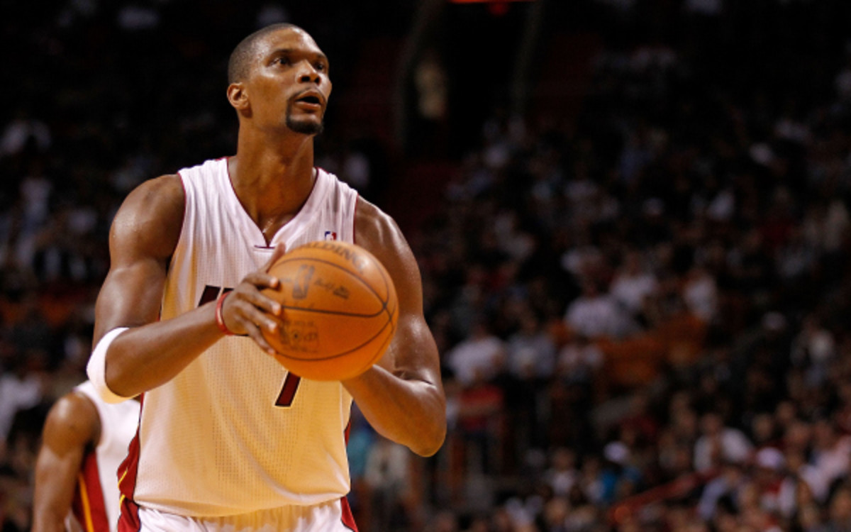 Chris Bosh is averaging 15.2 points per game in the playoffs. (Mike Ehrmann/Getty Images)