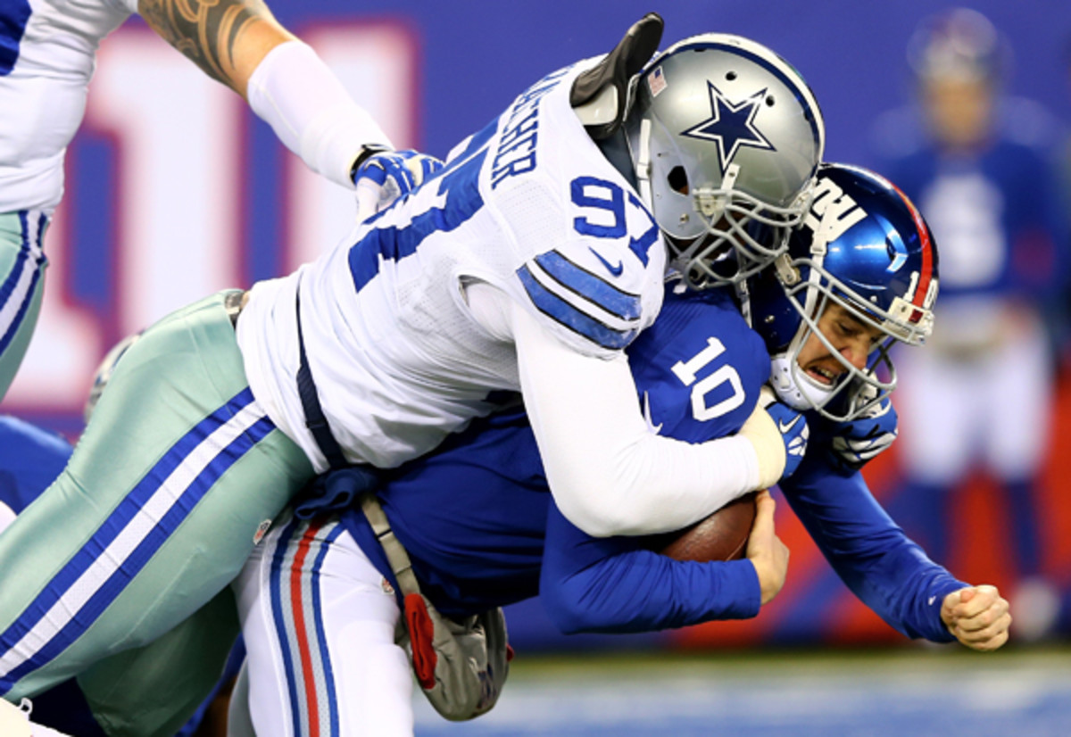 Jason Hatcher has been one of the NFL's most underrated pass-rushers. (Elsa/Getty Images)