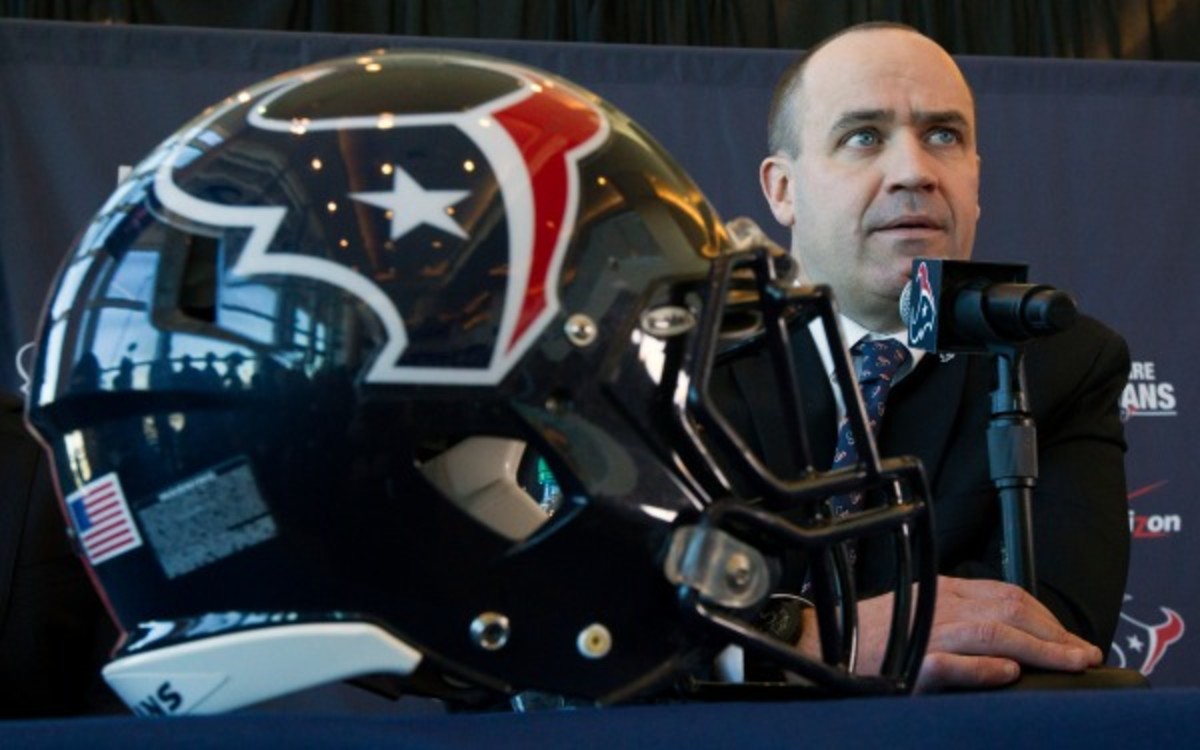 Bill O'Brien was introduced as the Houston Texans 3rd head coach in their history. (AP Photo/Patric Schneider)
