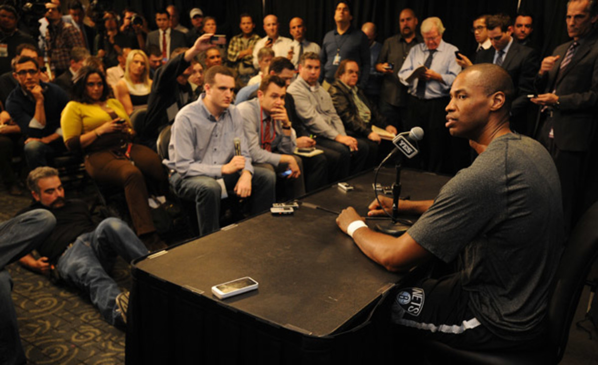 Jason Collins became the NBA's first openly gay player to play in a game on Sunday against the Lakers.