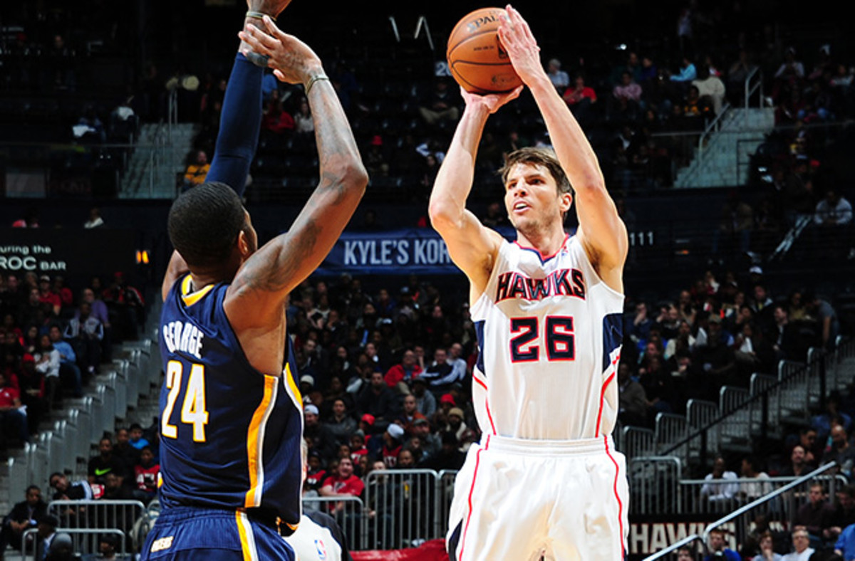 Kyle Korver is shooting 49.5 percent from the field, 47.3 percent from deep and 90 percent from the line.