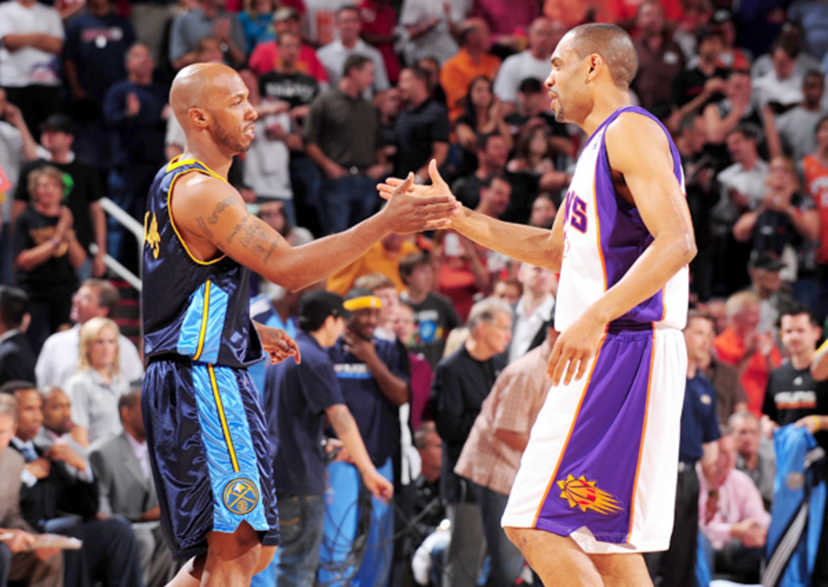 Chauncey Billups and Grant Hill :: Getty Images