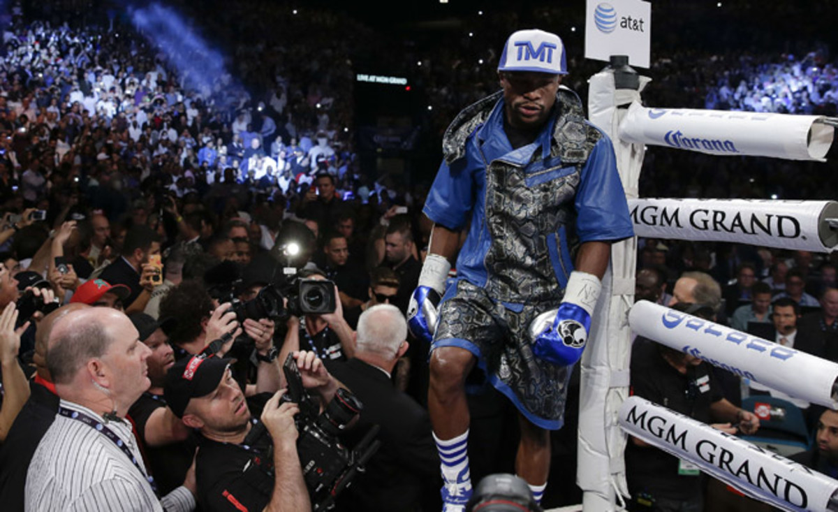 Despite being a title holder in five divisions, Floyd Mayweather says his last fight will come in September of 2015.