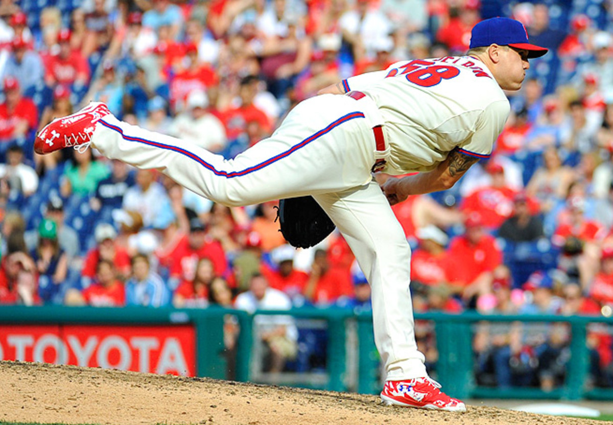 Jonathan Papelbon has been on the decline recently, but his job as the Phillies' closer is not at risk.