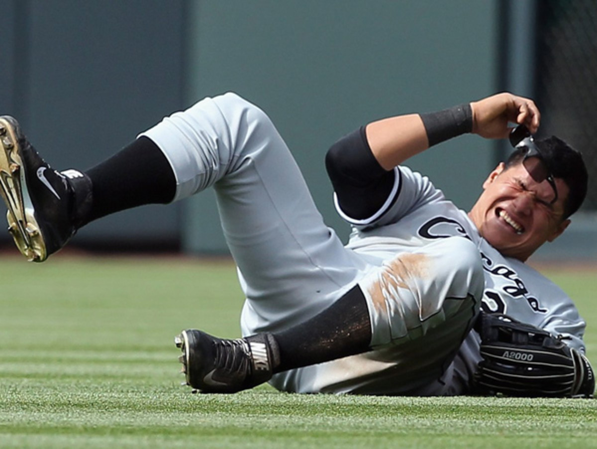Avisail Garcia suffered a torn labrum on a diving catch attempt Wednesday. (Doug Pensinger/Getty Images)