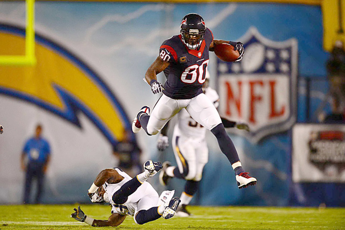 Star receiver Andre Johnson is looking at another rebuilding with another new quarterback. (John W. McDonough/Sports Illustrated)