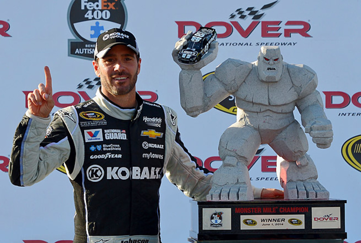 Jimmie Johnson had another sensational run at Dover, extending his track victory record to nine.