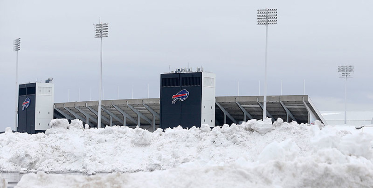 Snow Buries Buffalo Bills Stadium, Jets Game Moved