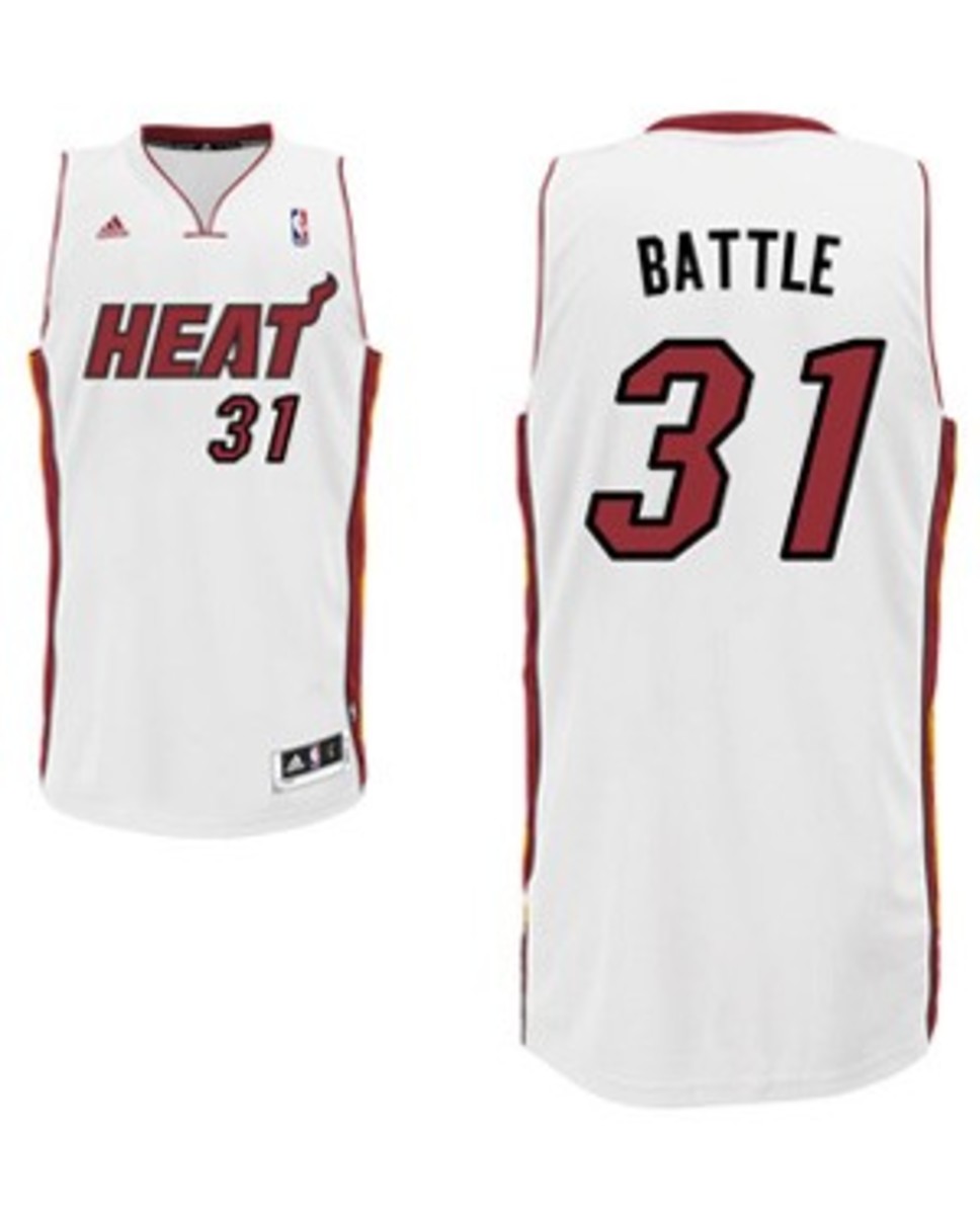 Heat unveil 'nickname jerseys' for LeBron James, Dwyane Wade, Ray Allen,  rest of roster - Sports Illustrated