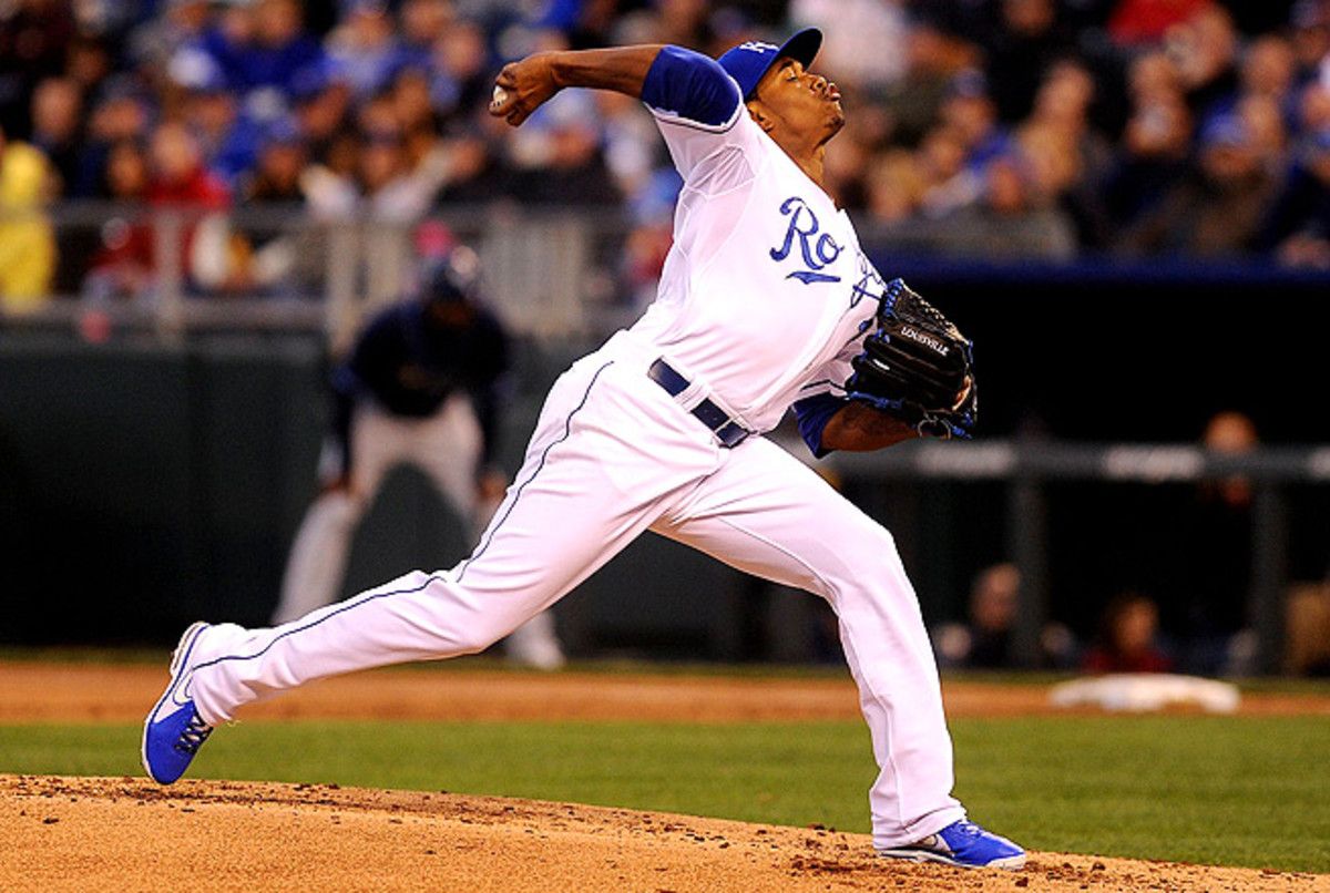 Yordano Ventura racked up six strikeouts in six innings vs. the Rays in his fourth-ever career start.