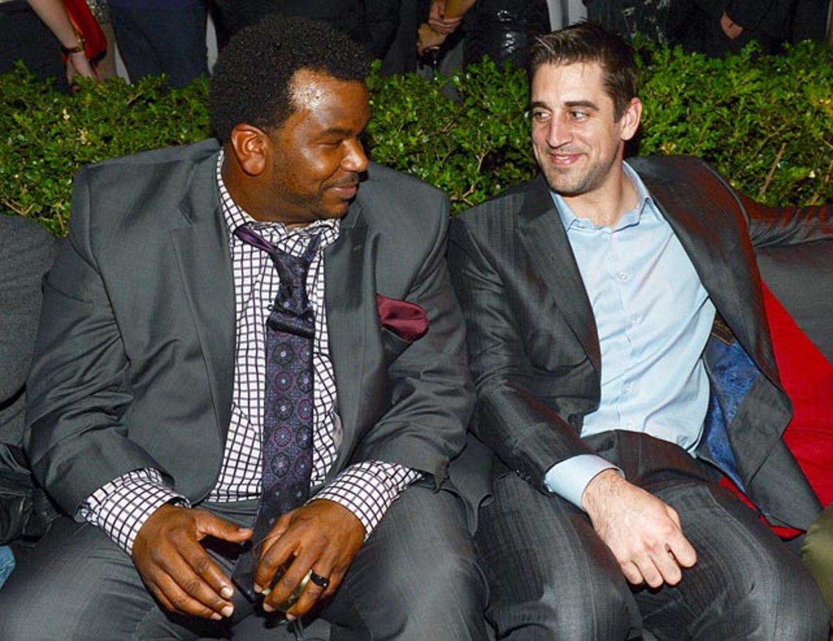 Craig Robinson and Aaron Rodgers