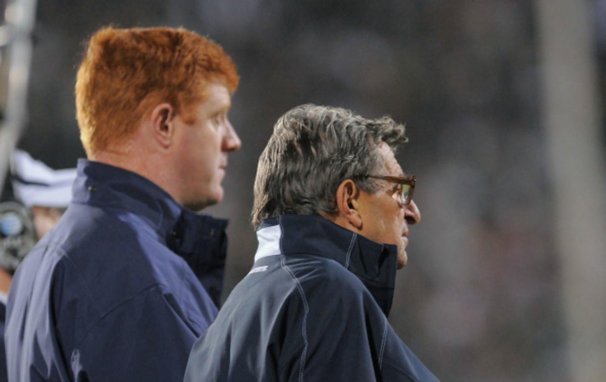 Mike McQueary played QB for Joe Paterno before becoming his top assistant. (Mark Cunningham/Getty Images)