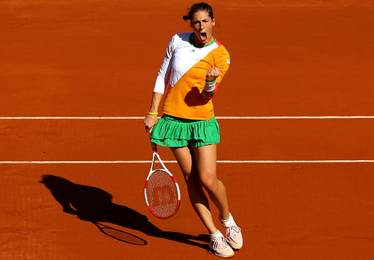 Andrea Petkovic defeated Sara Errani to reach her first-ever Grand Slam semifinals at Roland Garros.