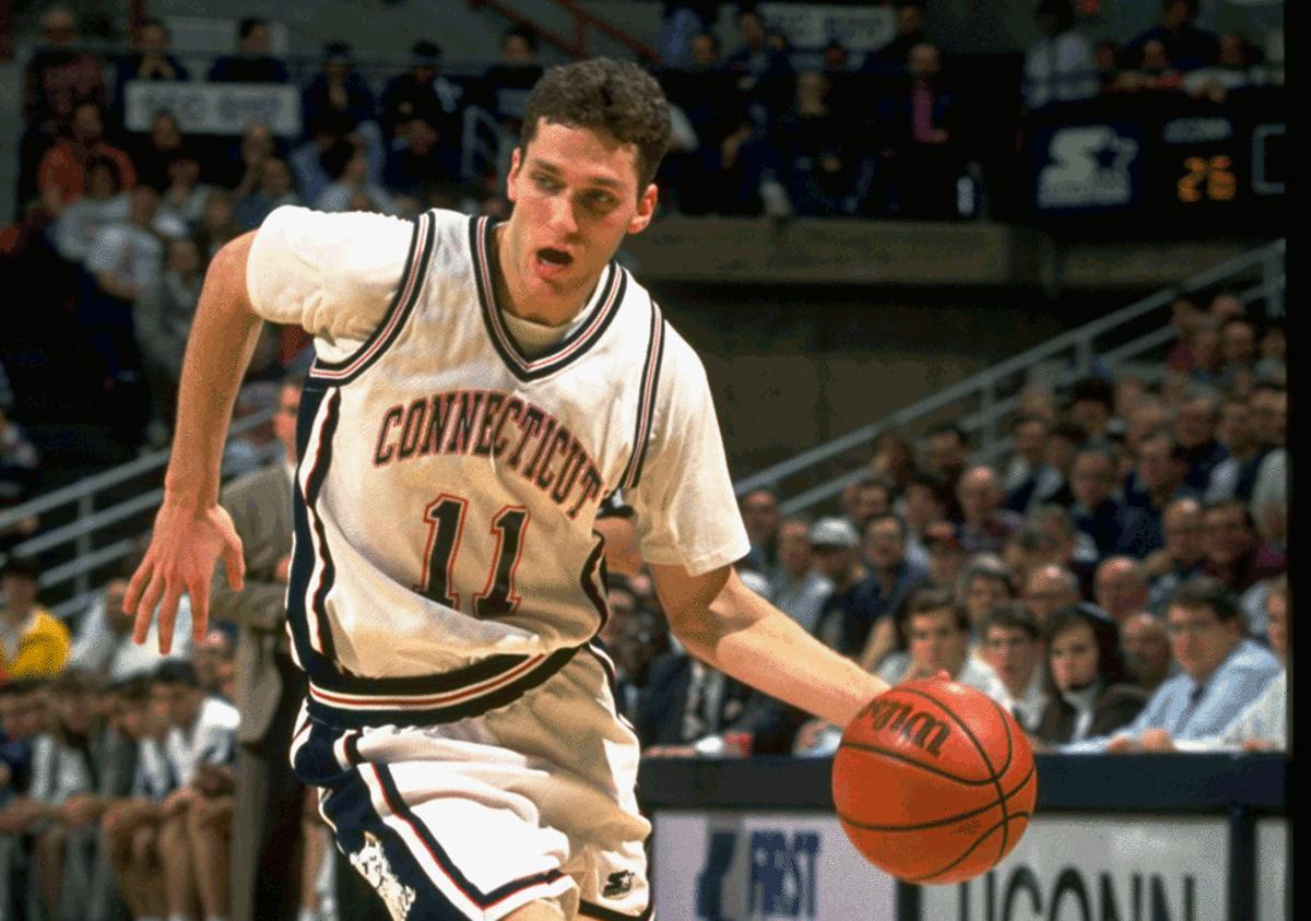 In three seasons at UConn in the mid-'90s, Sheffer eclipsed 1,300 points, 500 assists and 400 rebounds.