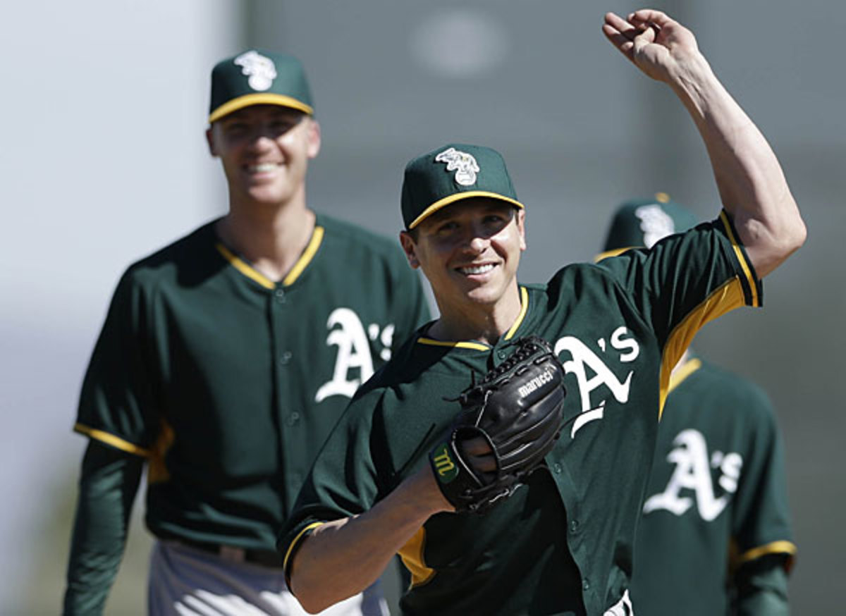 Eric O'Flaherty and Scott Kazmir, A's