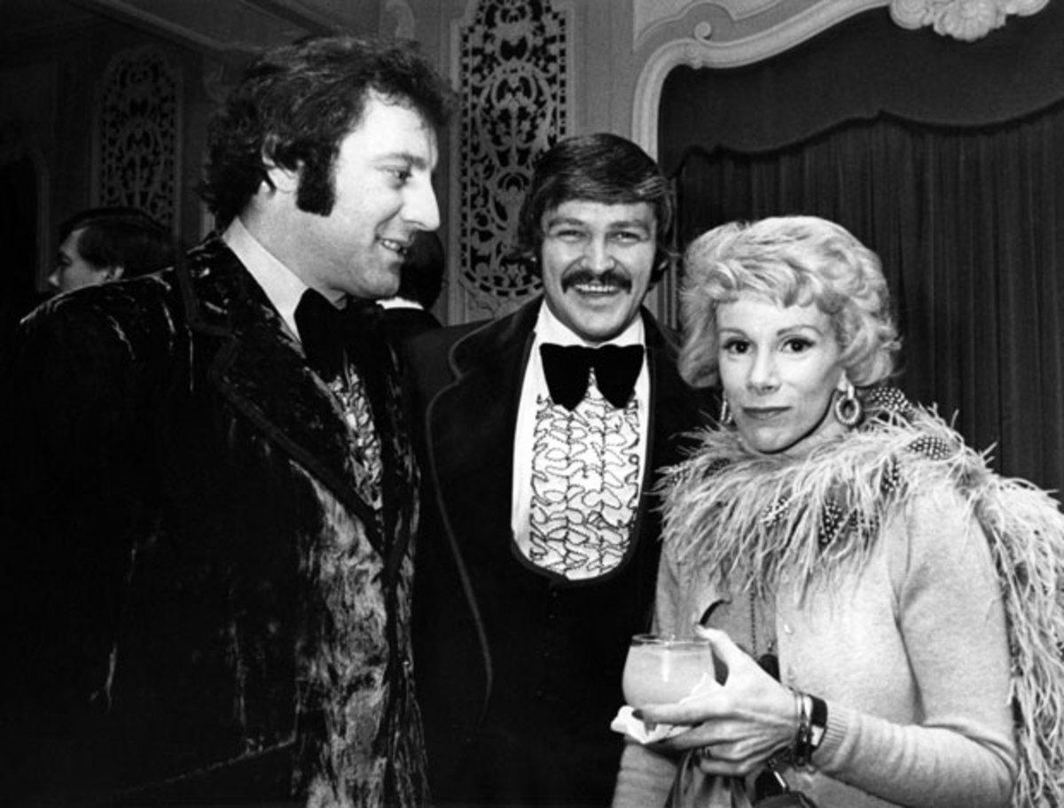 Tony Esposito, Bernie Parent and Joan Rivers :: Getty Images