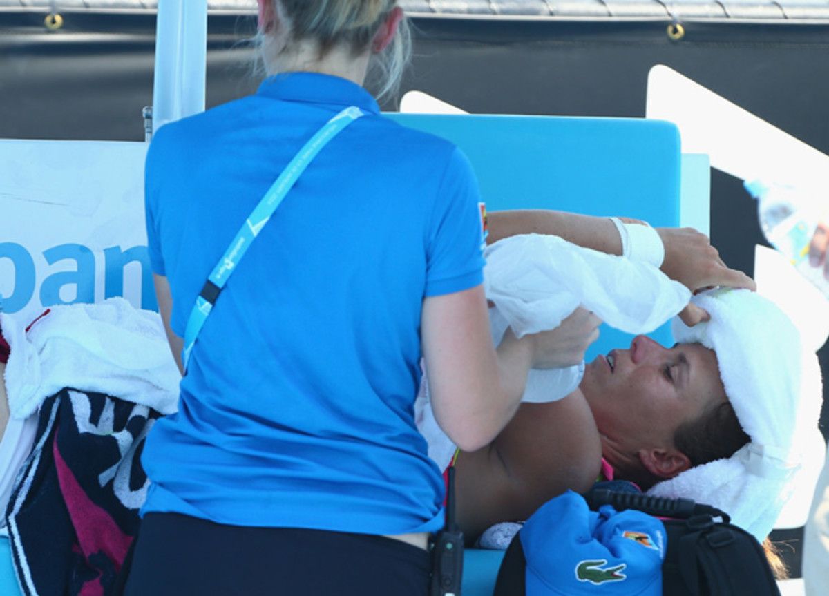 Varvara Lepchenko was just one of many players affected by extreme heat at the Australian Open.