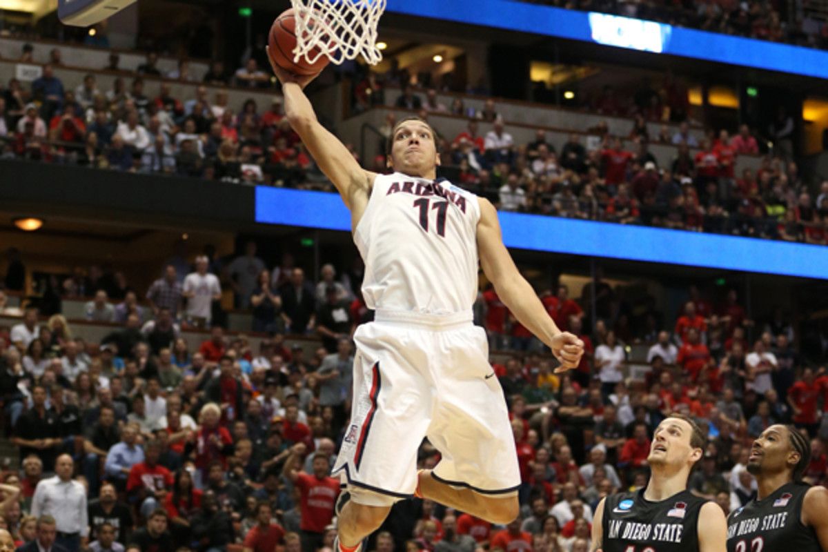 Arizona forward Aaron Gordon will declare for the 2014 NBA draft. (Jeff Gross/Getty Images Sport)