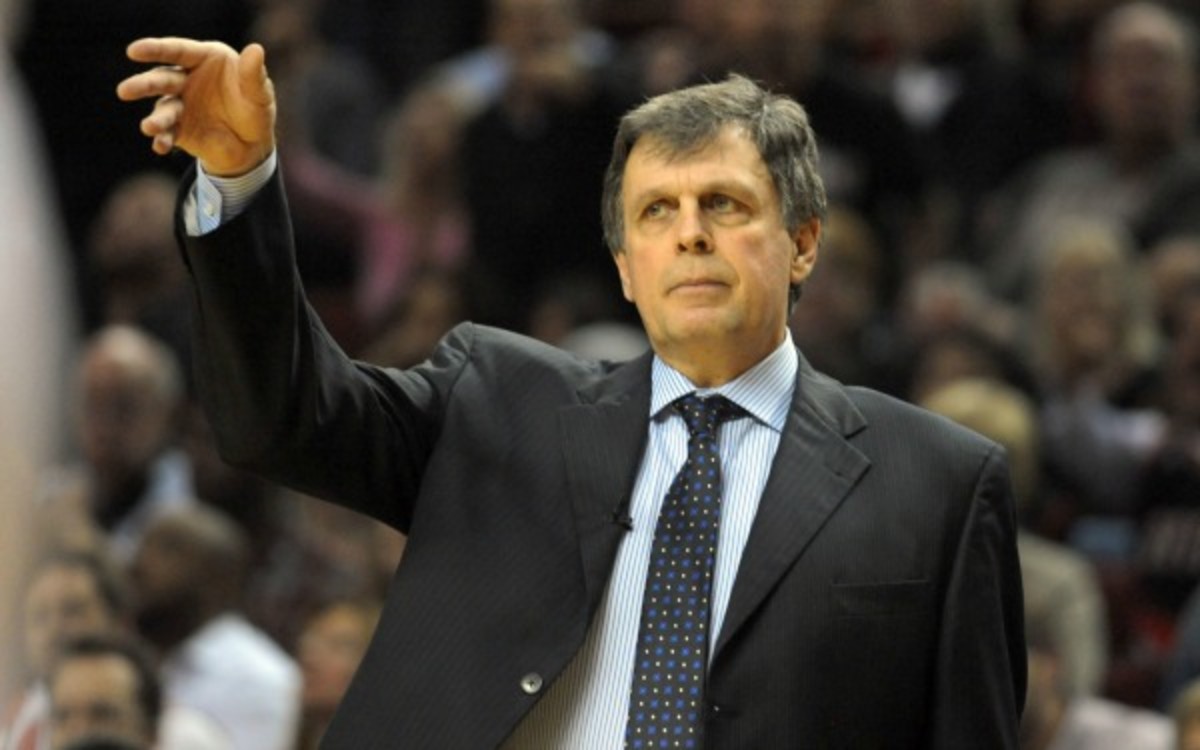 Rockets coach Kevin McHale will be back with the team next season. (Steve Dykes/Getty Images)