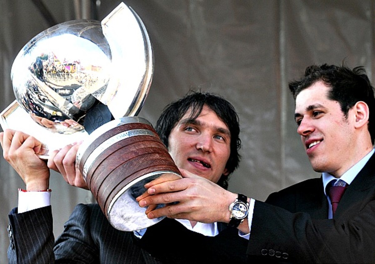 Alex Ovechkin and Evgeni Malkin