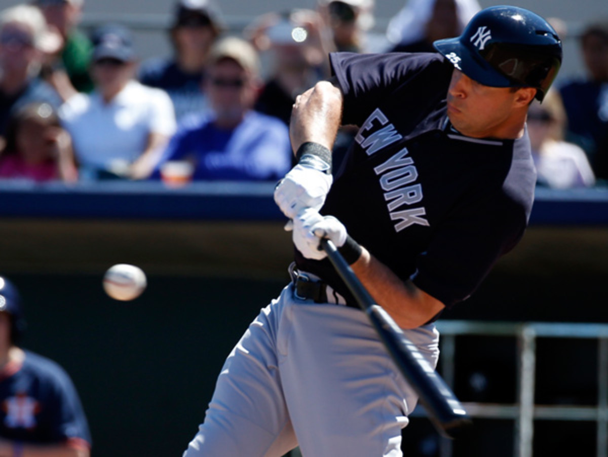 Mark Teixeira missed a big chunk of games in 2013 due to a wrist injury. (Alex Brandon/AP)