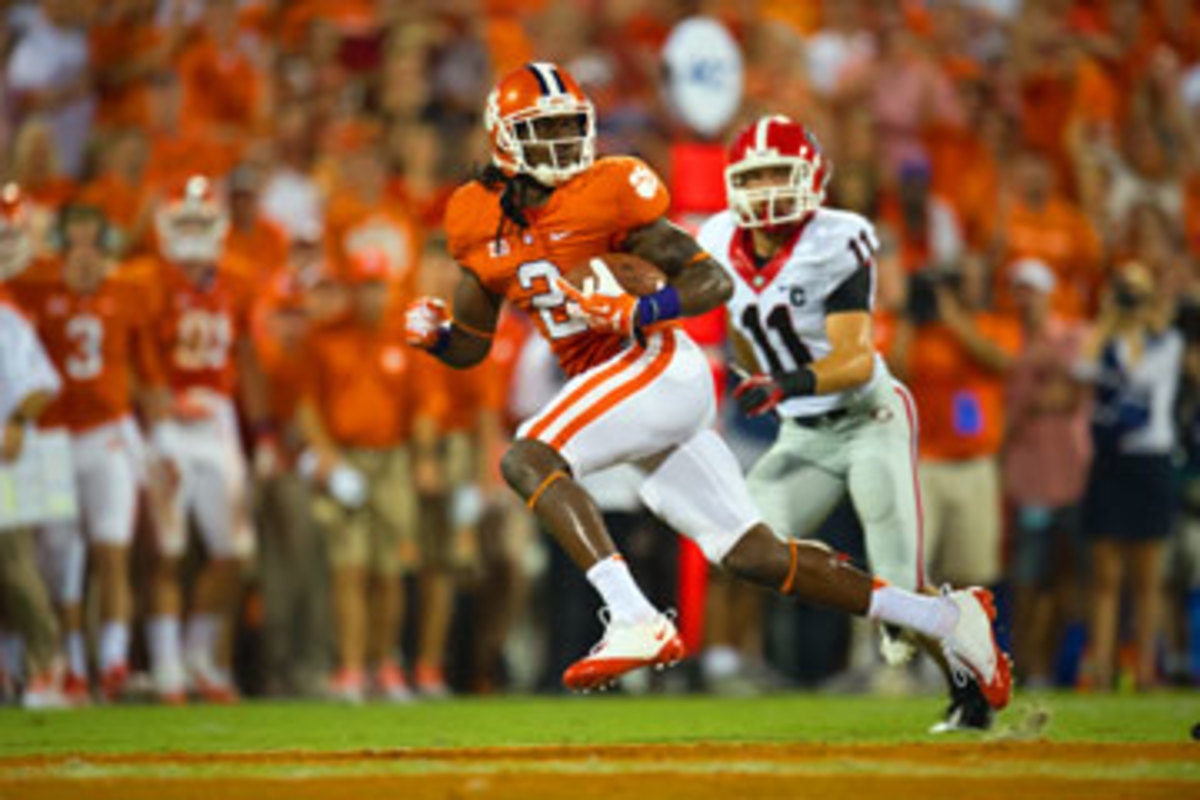 Watkins against Georgia last August. (Al Tielemans/Sports Illustrated/The MMQB)