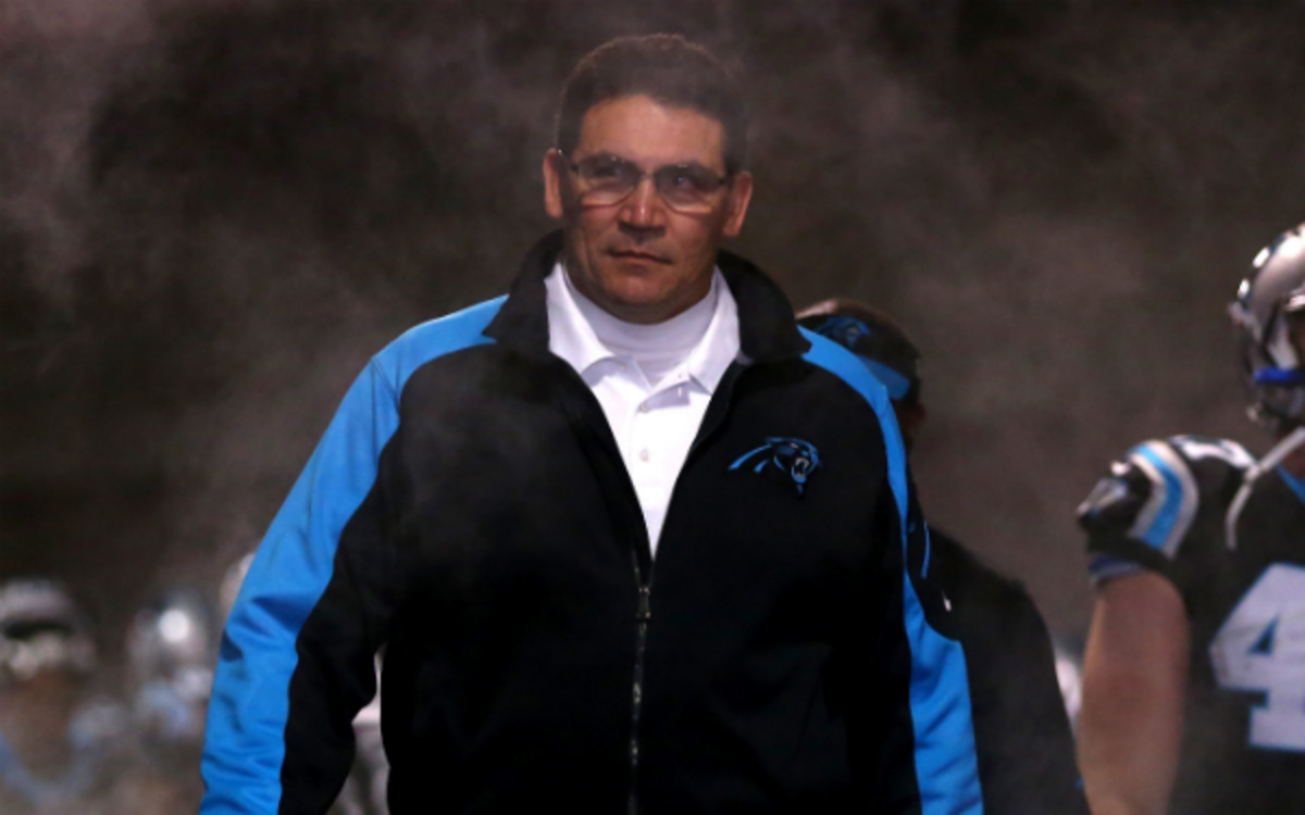 Ron Rivera has a 25-23 overall regular-season record with the Panthers. (Ronald Martinez/Getty Images)
