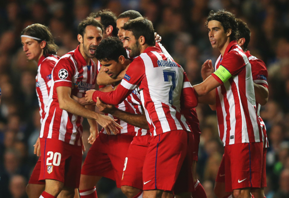 Atletico Madrid is on its way to the UEFA Champions League final after a 3-1 win over Chelsea at Stamford Bridge.