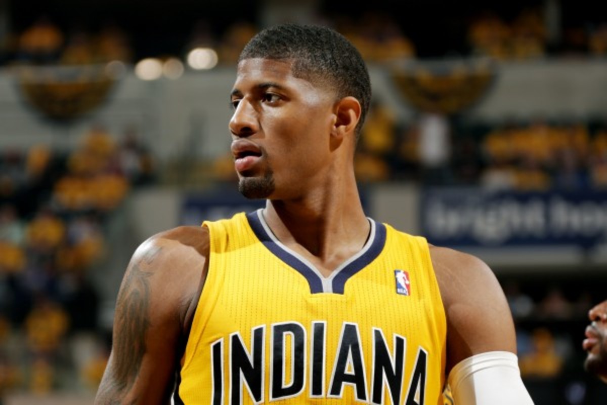 Paul George suffered the concussion in Game 2 of the Eastern Conference Finals. (Ron Hoskins/Getty Images)