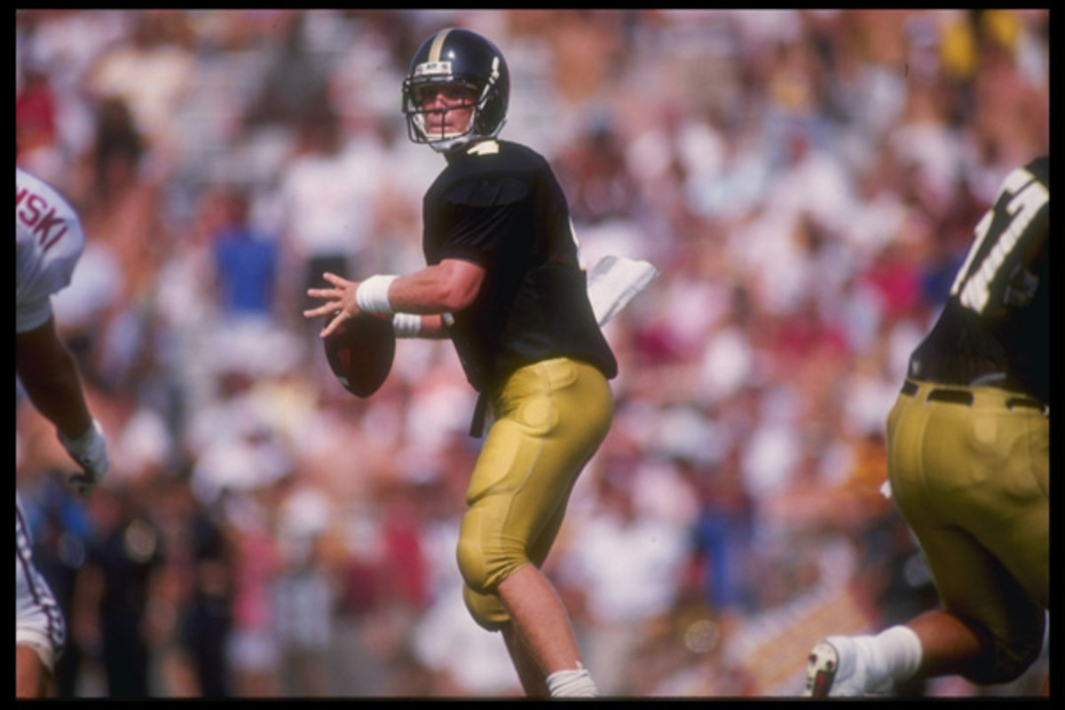 Brett Favre was selected in the second round of the NFL Draft after a stellar career at Southern Mississippi. (Allen Steele/Getty Images)